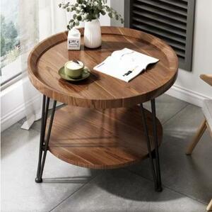 新入荷★ 家具★ サイドテーブル 丸形 ナイトテーブル リビング 北欧 木製 コーヒーテーブル 贅沢
