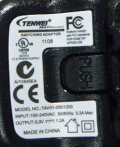 マイクロUSB充電器　TAV01-1501200 5.0V1.2A ■yh1469_画像2