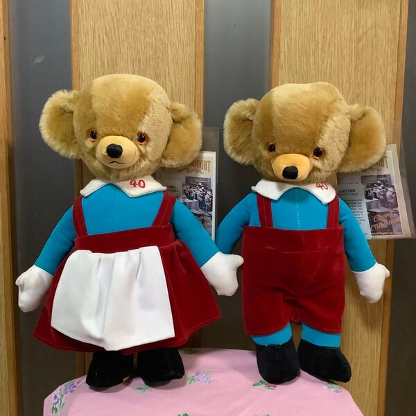 メリソート MERRYTHOUGHT チーキー ベア ぬいぐるみ ミスター&ミセストゥイスティーチーキー
