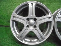 5FA731BA14) 送料無料 RAYS TRD-TF 15インチアルミホイール4本セット 15×6.5J 100×4H +28　レイズ_画像2