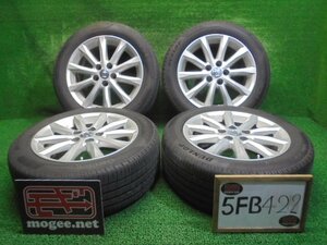 5FB422 AE7)) 送料無料 2021年製 215/55R17 ダンロップ VEURO VE304 夏タイヤ+トヨタ純正アルミホイール4本セット 200系 クラウン