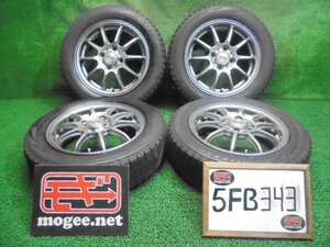 5FB343 BC13)) 送料無料 155/65R14 ブリヂストン ブリザックVRX スタッドレスタイヤ+14インチアルミホイール4本セット 2019年製