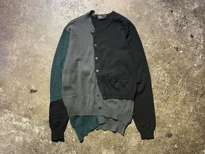 kolor 19aw ドッキング カシミヤ カーディガン カラーブロック マルチカラー 切替 多重 カラー 19WCM-N05303 1