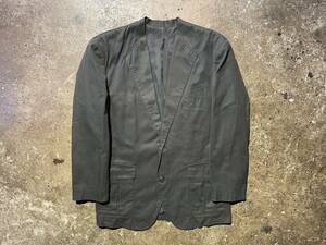 ISSEY MIYAKE 80s 90s ノーカラー 変形ラペル テーラードジャケット イッセイミヤケ 1980s 1990s M