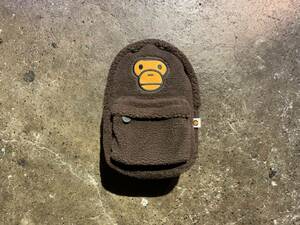 A BATHIING APE BABY MILO MINI FUR BACKPACK アベイシングエイプ ベイビーマイロ BAPE ファー リュック