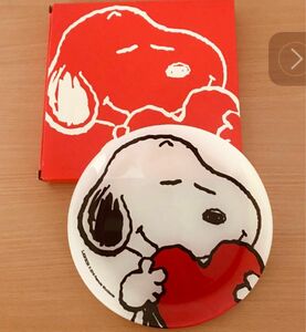 【新品未使用】SNOOPY スヌーピー　ガラスプレート 絵皿 ローソン 非売品　2016