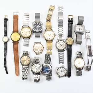 7.腕時計 15個セット●SEIKO/CITIZEN/ORIENT/RICOH/LM スペシャル 青 JET機械式 手巻き 自動巻き アンティーク 大量 まとめ ジャンク