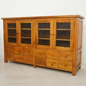  antique style cupboard 3 step shelves 12 cup sideboard 