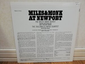 ■レコード 5000円以上で送料無料!! MILES＆MONK AT NEWPORT マイルス＆モンク アットニューポート 国内盤 vinyl レコード 2LP2fk