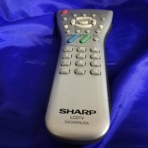 ◆送料半額!!◆◆整備済◆下取歓迎 SHARP GA348WJSA 液晶テレビ用リモコン (LC-13S4-SL) m0o5223の画像3