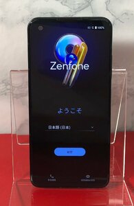 1円～　美品 ASUS Zenfone 9 / SIMフリー / 256GB / ミッドナイトブラック / Android 13 / 5.9インチ / ZF9-BK16S256 / 2022年発売