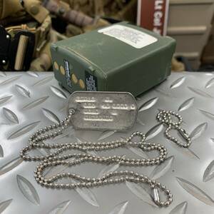 米軍実物 USMC PersonnelTag ドッグタグネックレス 認識票 ③