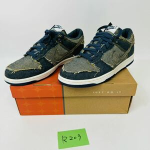 R209 未使用　NIKE/ナイキ DUNK LOW CL DENIM/ダンクロー デニム 304714-441/27センチ　レア　レトロ　05年