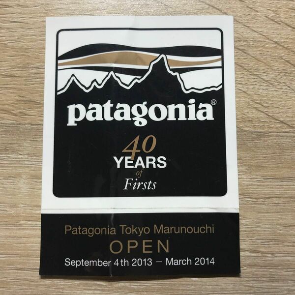 パタゴニア ステッカー patagonia 40周年記念　限定　レア　アウトドア　コレクション　東京　丸の内店