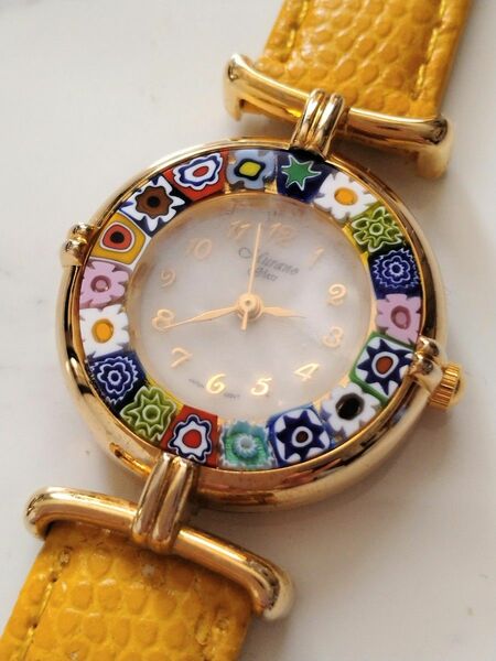 イタリア　Murano Glass　ベネチアンガラスの腕時計