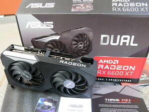 ★ ASUS DUAL-RX6600XT-O8G 超美品 送料無料★ AMD RADEON RX6600XT 8GB Mini-ITX コンパクト ラデオン エイスース 