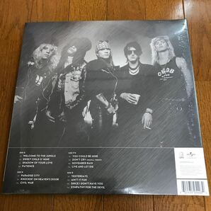 Guns N' Roses Greatest Hits Gold with Red & White Splatter Vinyl レコード LP アナログ盤 限定盤 新品未開封 ガンズ アンド ローゼズの画像2