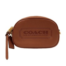 コーチ COACH カメラ クロスボディ レザー C2765 ショルダーバッグ レディース メンズ ブラウン 美品 中古 mai24020_画像3