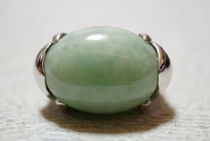 909 天然石 緑石 リング 指輪 ヴィンテージ アクセサリー SILVER 925刻印 アンティーク 色石 宝石 カラーストーン 装飾品