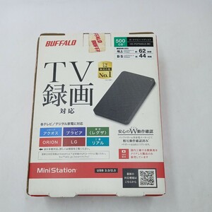 ☆ BUFFALO バッファロー ポータブルハードディスク HD-PCF500U3-BC 未開封