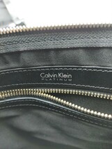 ☆Calvin Klein PLATINUM クラッチバッグ ブラック カルバンクライン プラチナム レザー_画像5