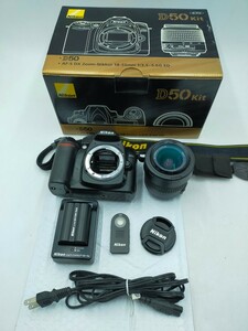 ○ジャンク品 Nikon D50 レンズキット AF-S DX Zoom-Nikkor 18-55mm f/3.5~5.6G ED デジタル一眼レフカメラ ※液晶映りません