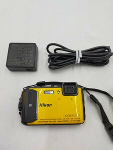 □Nikon COOLPIX AW130 コンパクトデジタルカメラ ニコン クールピクス 防水カメラ イエロー