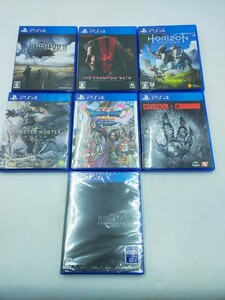 ●PS4ソフト７本おまとめ プレステ4 FF ドラクエ メタルギアソリッド エボルヴ ホライゾン ※FF7Rは未開封品です。