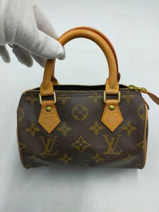 □LOUIS VUITTON ルイヴィトン ミニスピーディ ハンドバッグ モノグラム ブラウン