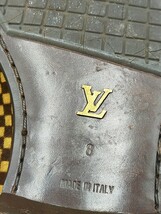 ●LOUIS VUITTON ダミエ ハラコ レザー スリッポン ローファー サイズ８(JPN27cm) ブラウン_画像9