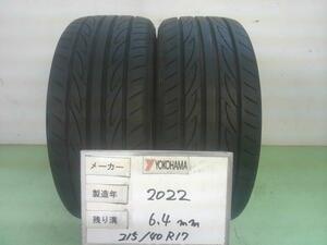 中古 ヨコハマ タイヤ 215/40R17