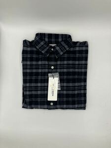 SILAS MEN'S HEAVY TWILL CHECK SHIRT BLACK 10154405 サイラス メンズ シャツ ブラウス チェック ネルシャツ 長袖 未使用