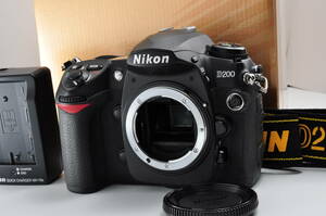 【極上美品】ニコン Nikon D200 デジタル 一眼レフカメラ シャッター数4,923 元箱付き #0139