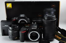 【美品】Nikon ニコン D5600 ダブルズームキット デジタル一眼レフカメラ 元箱付き シャッター数2,134 #0125_画像2