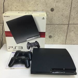 ◎【SONY/ソニー】CECH-2000A PS3 チャコールブラック 初期化済 動作品 PlayStation3 プレステ3 箱付き 2009年製 120GB 本体