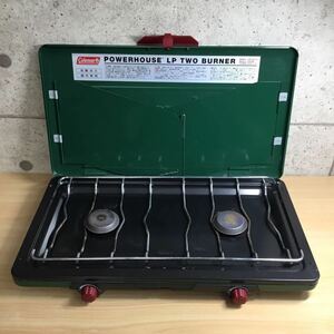 ※【Coleman/コールマン】パワーハウス LP ツーバーナー JCM-S201A キャンプ アウトドア レジャー BBQ コンロ 動作未確認品