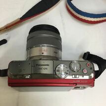 ◎【Panasonic/パナソニック】LUMIX DMC-GF6 H-FS45150 ミラーレス一眼 デジタルカメラ レンズ 2013年製 付属品あり 動作品 ピンク_画像4
