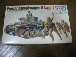 TAMIYA　小鹿タミヤ　1/35　ドイツ・Ⅱ号戦車 アフリカ軍団歩兵付き　Panzer KanpfwagenⅡ Ausf.F/G　未組立　ヴィンテージ　同梱,郵送可