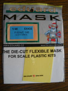 eduard MASK　EX432　F-101 A/C　1/48　For KITTY HAWK kit　1/48　F-101 ヴードゥー A/C　ダイカットマスク　キティホークキット用