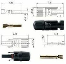 ソーラーケーブル3.5SQ-PV-CC DC1500V ハロゲンフリーソーラーケーブル中継ケーブル10m(MC4型コネクター付 両端加工10ｍ＊2本/1組)ケーブル_画像6