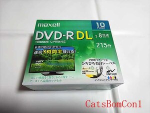 送料無料 DVD-R DL maxell 1回録画用 CPRM対応 8倍速 10枚パック DRD215WPE.10S [未開封]