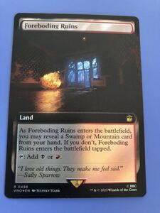 【MTG】【Foil】(496)■拡張アート■《凶兆の廃墟/Foreboding Ruins》[WHO-BF] 英語版　1枚　マジックザギャザリング