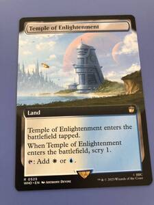 【MTG】 (525)■拡張アート■《啓蒙の神殿/Temple of Enlightenment》[WHO-BF] 土地R 英語版　1枚　マジックザギャザリング