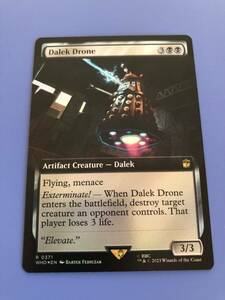 【AG-MTG】【Foil】(371)■拡張アート■《ダーレクのドローン/Dalek Drone》[WHO-BF] 英語版　1枚