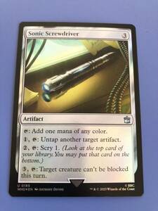 【MTG】【Foil】(185)《ソニック・ドライバー/Sonic Screwdriver》[WHO] 英語版　1枚