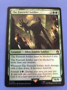 【AG-MTG】【Foil】(102)《フォートールドの兵士/The Foretold Soldier》[WHO] 緑　英語版　1枚