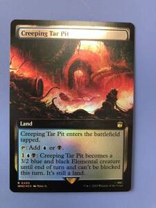 【AG-MTG】【Foil】(486)■拡張アート■《忍び寄るタール坑/Creeping Tar Pit》[WHO-BF]] 英語版　1枚