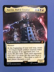 ダーレクの創造主、ダヴロス/Davros, Dalek Creator 拡張アート （WHO_0407） 英語版