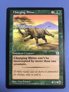 【AG-MTG】《突進するサイ/Charging Rhino》[POR] 英語版　1枚