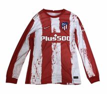 【美中古品】atletico madrid home アトレティコ マドリード スペイン ユニフォーム 長袖 グリーズマン コケ ジョレンテ モラタ コレア_画像1